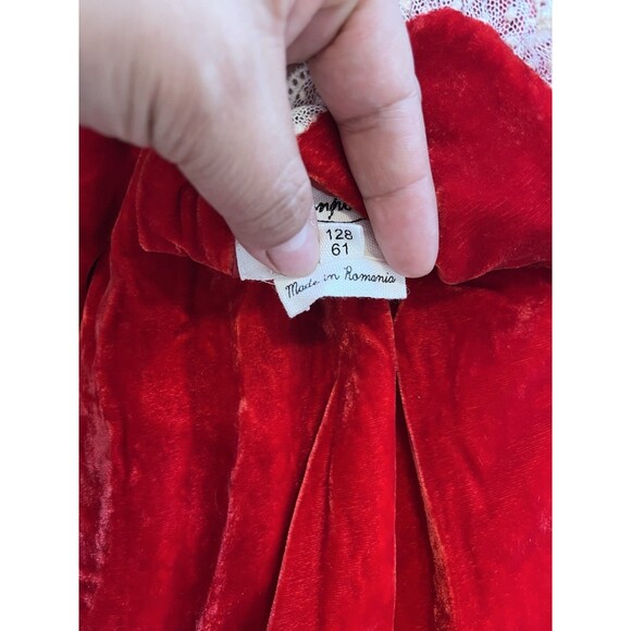 Bonpoint Baby Girl Velvet Red Party Dress. Size 24 months Christmas Holidays - Picture 7 of 8